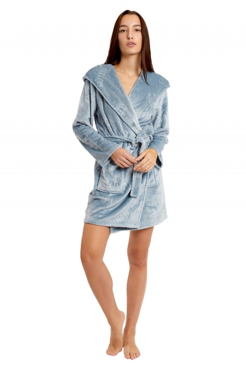 Juicy Couture Hette Luxe Plush Robe Blå | JC-SN651786