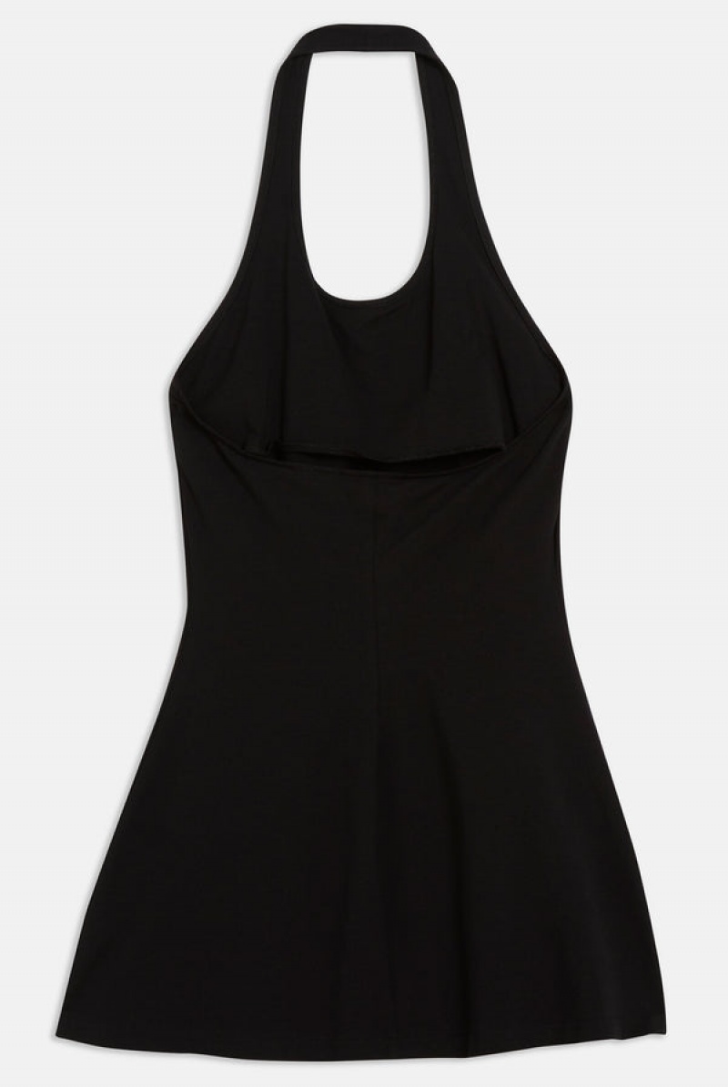 Juicy Couture Jersey Halter Neck Mini Kjoler Svarte | JC-SN652291