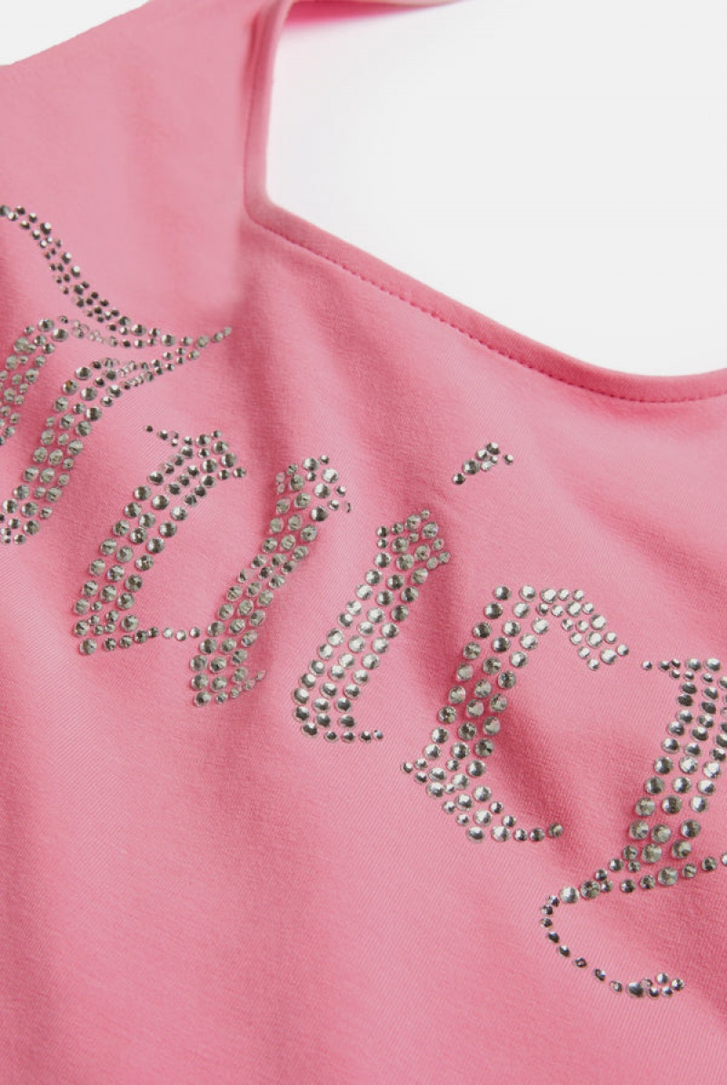 Juicy Couture Jersey Halter Neck Mini Kjoler Rosa | JC-SN652292