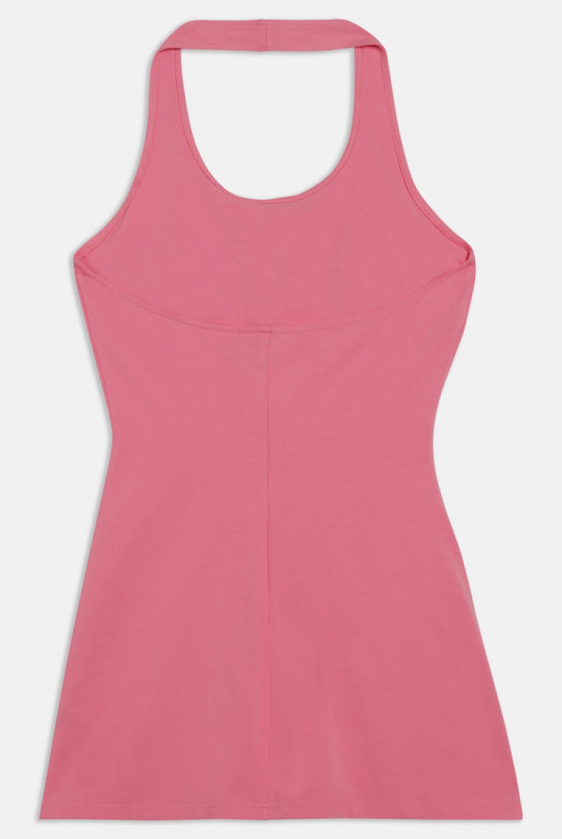 Juicy Couture Jersey Halter Neck Mini Kjoler Rosa | JC-SN652292