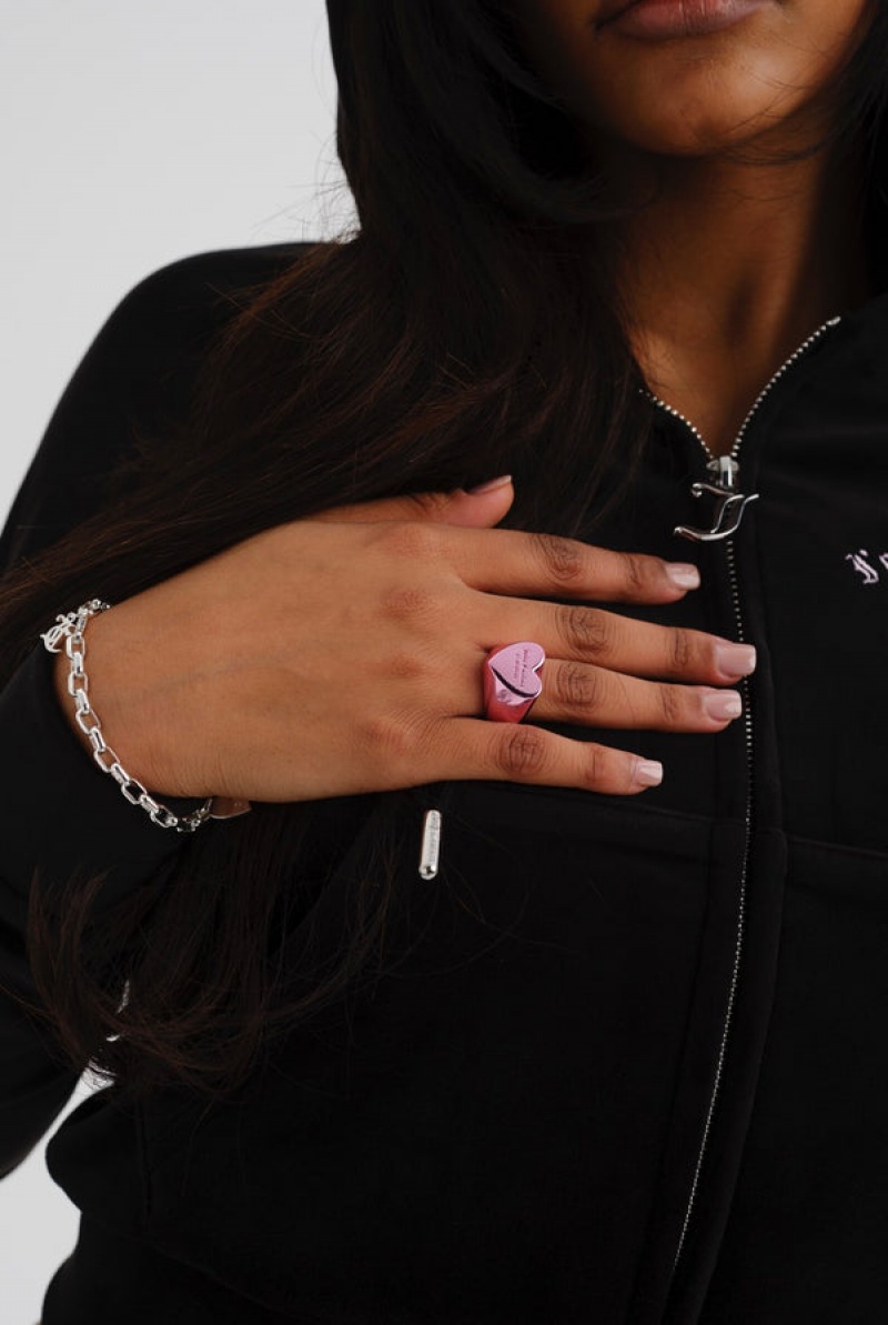 Juicy Couture Juicy Couture Heart Ring Rosa | JC-SN652373