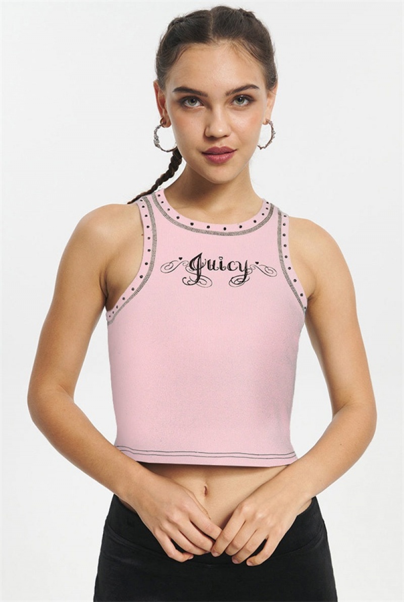 Juicy Couture Juicy Sweetheart Tank Rosa | JC-SN651631