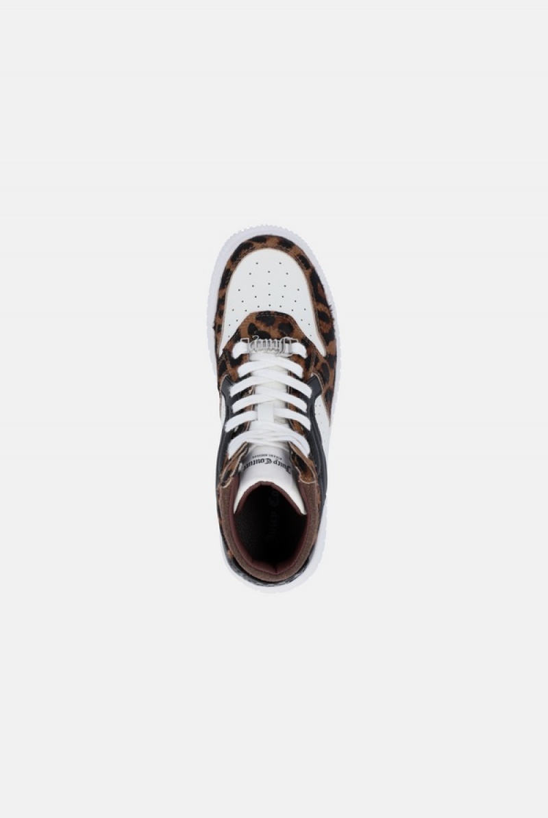 Juicy Couture Leopard Print High Top Sneaker Multicolor | JC-SN652185