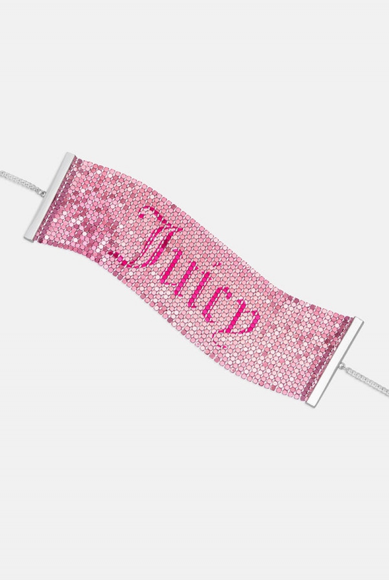 Juicy Couture Mesh Choker Rosa | JC-SN652349