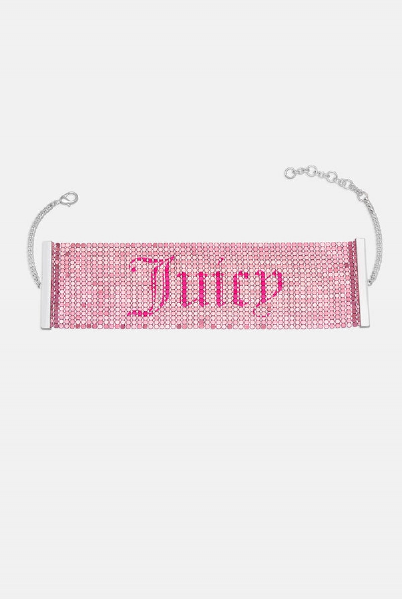 Juicy Couture Mesh Choker Rosa | JC-SN652349