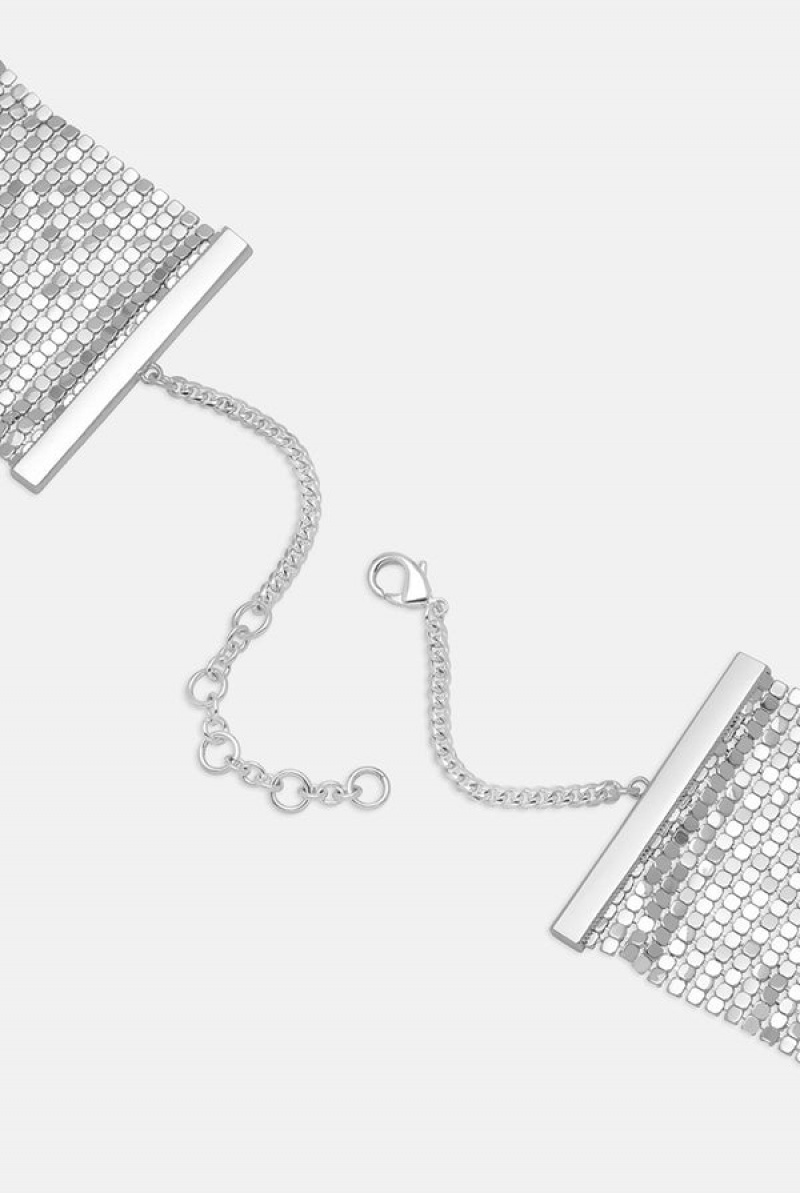 Juicy Couture Mesh Choker Sølv | JC-SN652348