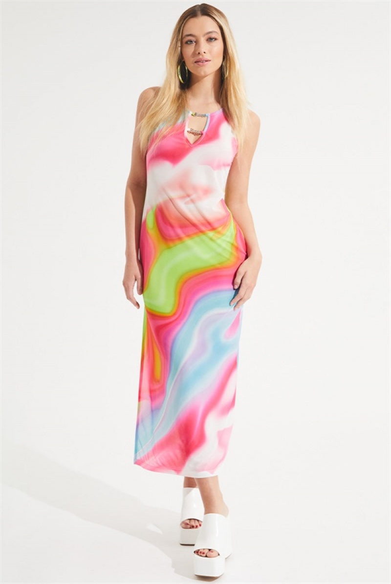 Juicy Couture Mesh Swirl Maxi Kjoler Multicolor | JC-SN651776