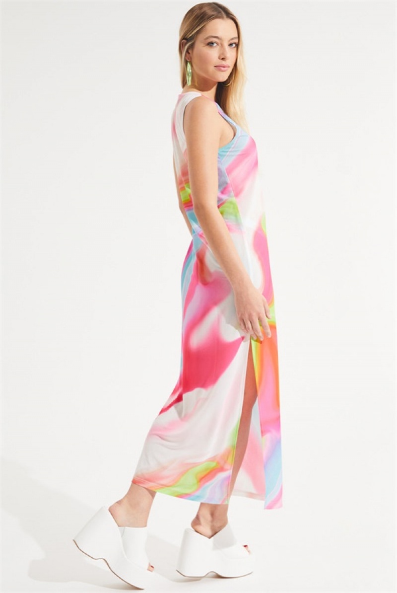 Juicy Couture Mesh Swirl Maxi Kjoler Multicolor | JC-SN651776