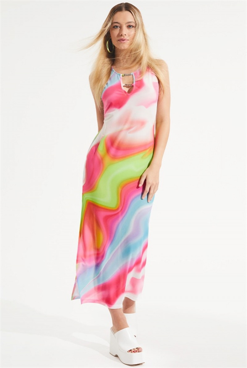 Juicy Couture Mesh Swirl Maxi Kjoler Multicolor | JC-SN651776