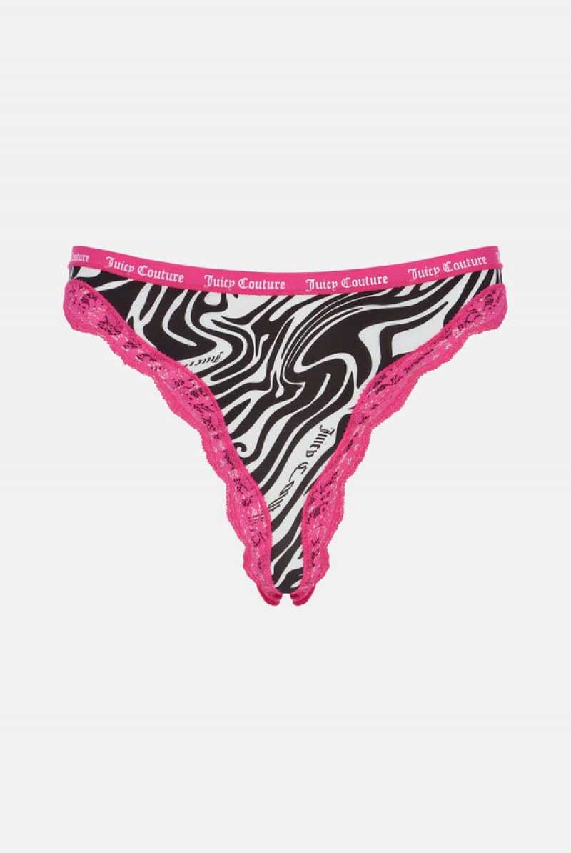 Juicy Couture Microfiber Blonder Trim Briefs Pack X3 Multicolor | JC-SN652238