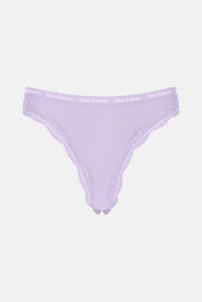 Juicy Couture Microfiber Blonder Trim Briefs Pack X3 Multicolor | JC-SN652238