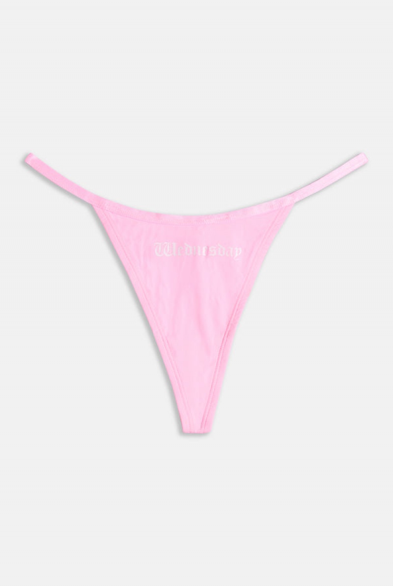 Juicy Couture Monday To Friday' Pack Of 5 Thongs Hvite | JC-SN652264