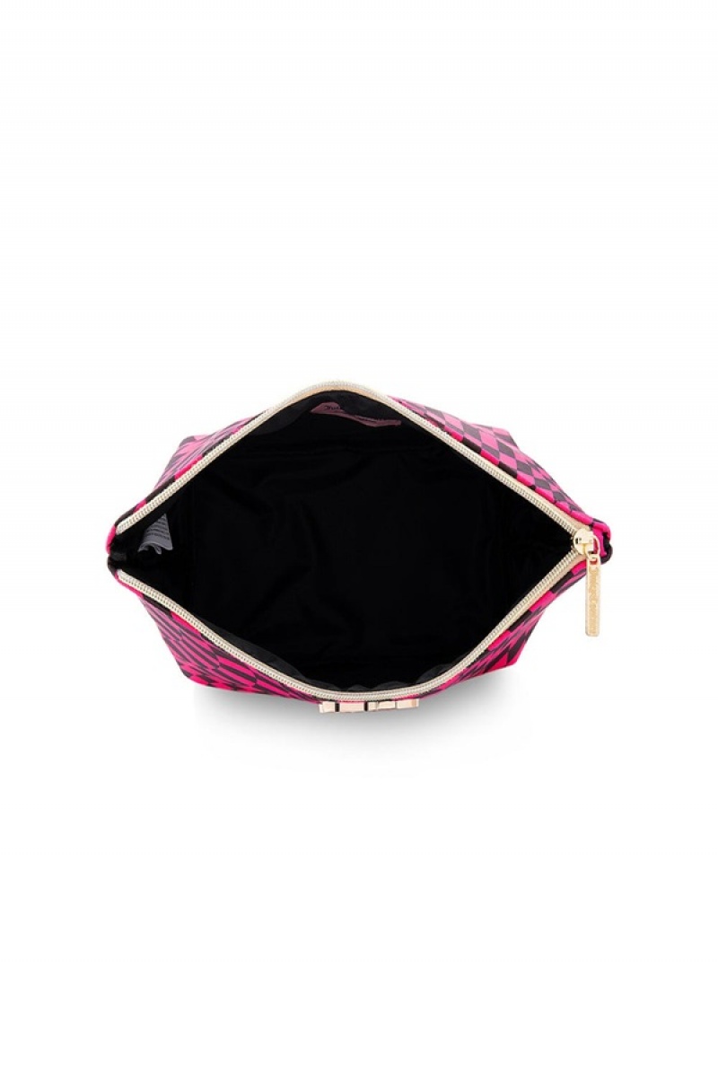 Juicy Couture Monogram Makeup Pouch Rosa | JC-SN651911