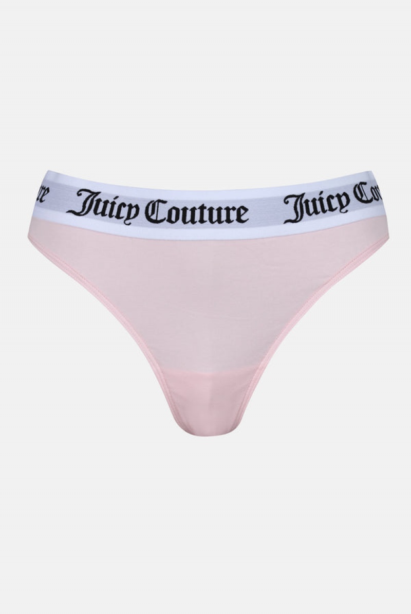 Juicy Couture Pack Bomull Thong Rosa | JC-SN652229