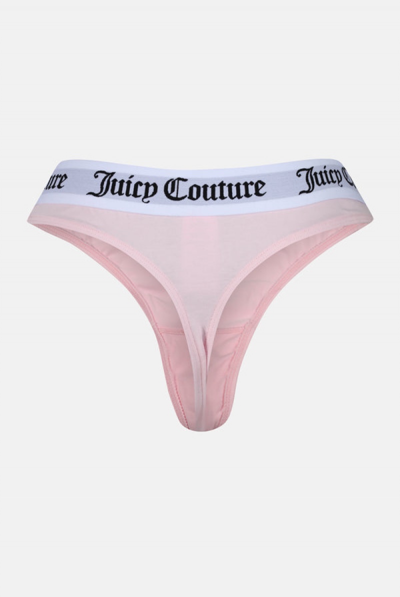 Juicy Couture Pack Bomull Thong Rosa | JC-SN652229