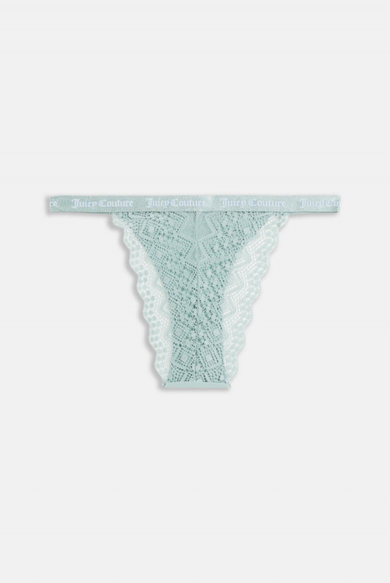 Juicy Couture Pack Of 3 Blonder Trim Tanga Thongs Rosa | JC-SN652279