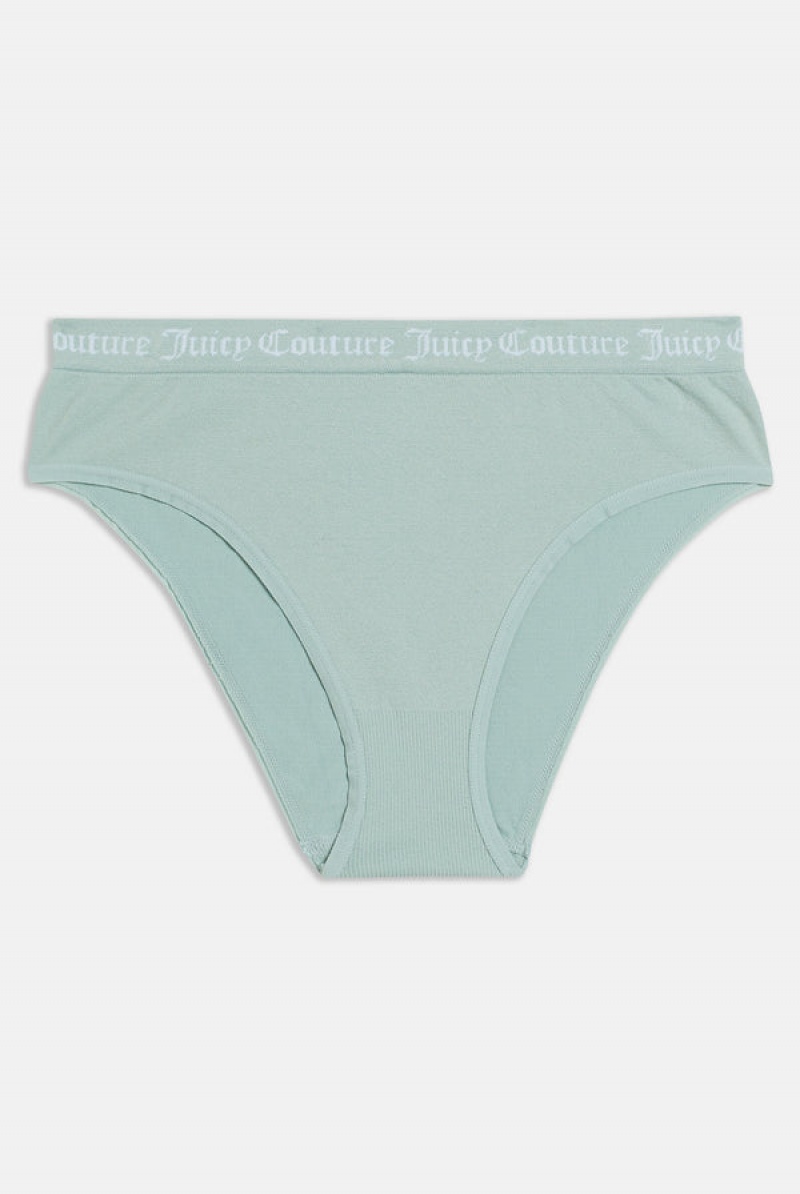 Juicy Couture Pack Of 3 Flate Knit Seamless Mid-rise Briefs Brune | JC-SN652272