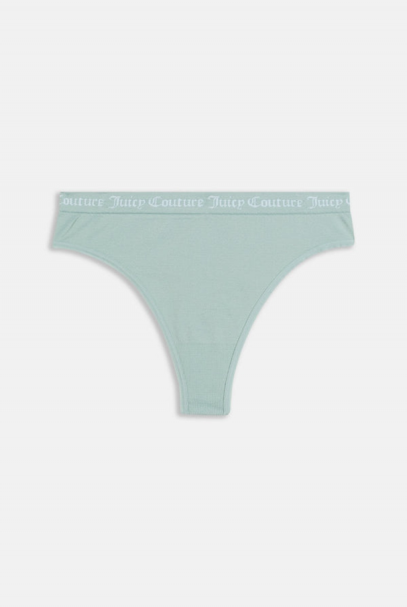 Juicy Couture Pack Of 3 Flate Knit Seamless Thongs Brune | JC-SN652273