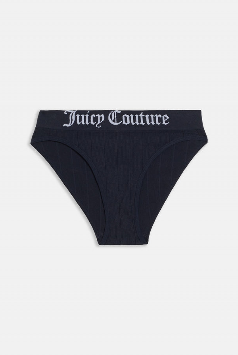 Juicy Couture Pack Of 3 Seamless High Leg Brief Blå | JC-SN652277