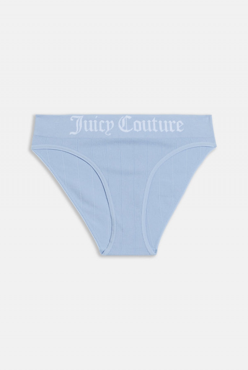 Juicy Couture Pack Of 3 Seamless High Leg Brief Blå | JC-SN652277