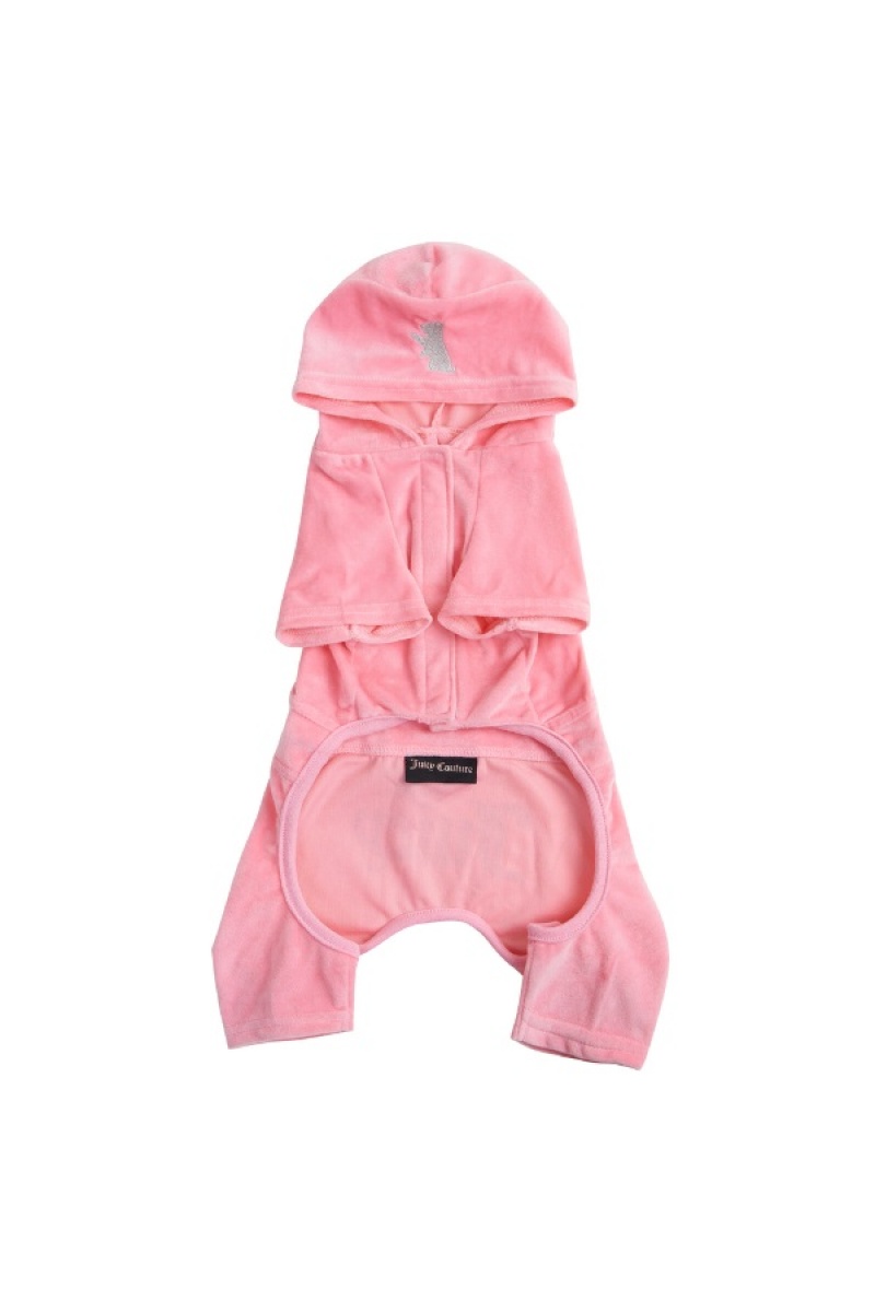 Juicy Couture Pet Velour Tracksuit Xs/S Rosa | JC-SN652309