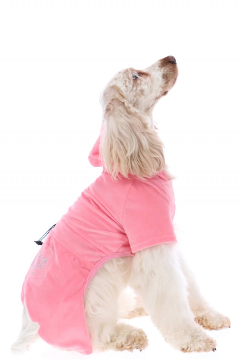 Juicy Couture Pet Velour Tracksuit Xs/S Rosa | JC-SN652309