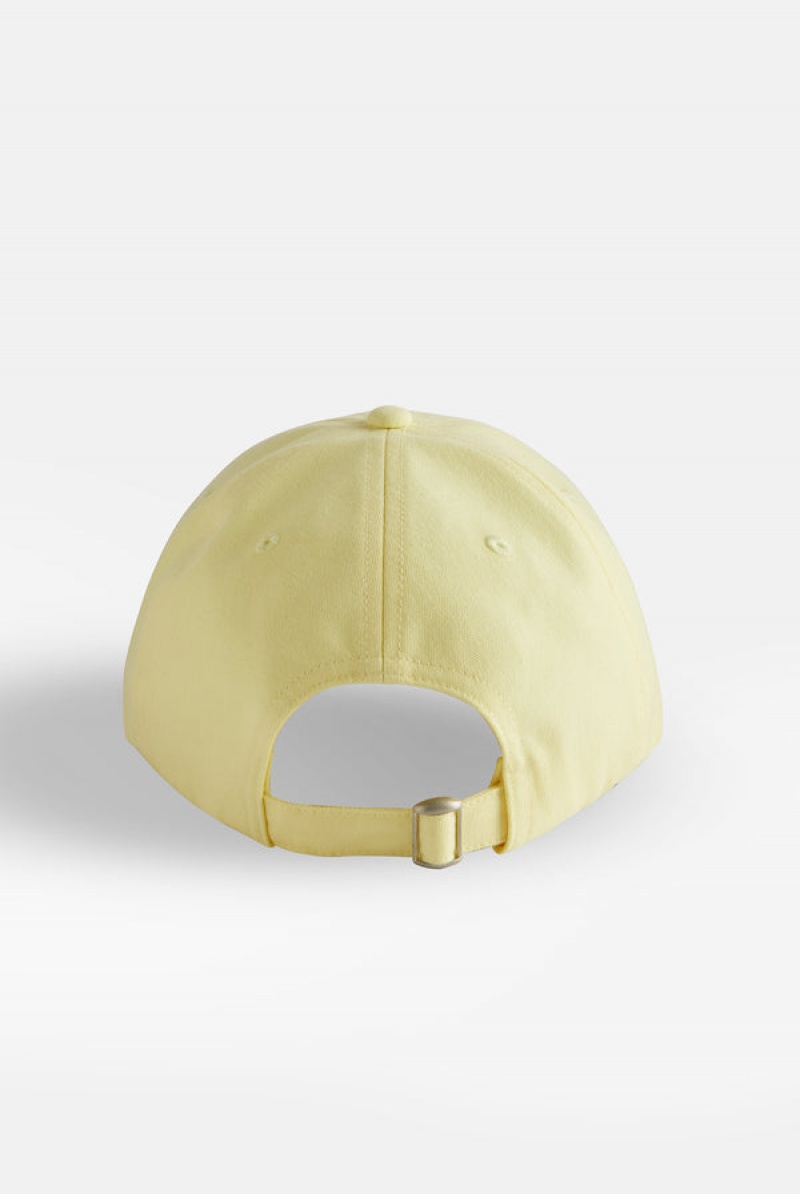 Juicy Couture Recycled Bomull Baseball Cap Gul | JC-SN652338