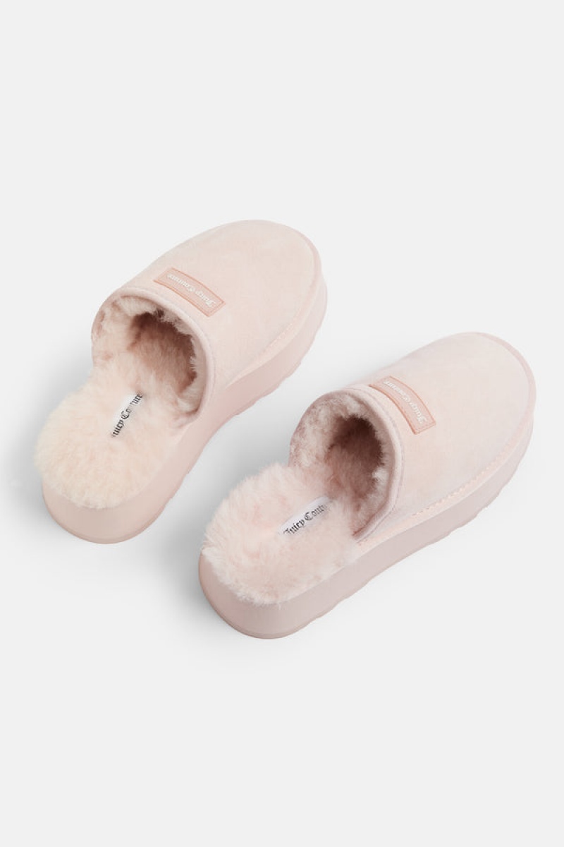 Juicy Couture Sheepskin Shearling Clog Rosa | JC-SN652195