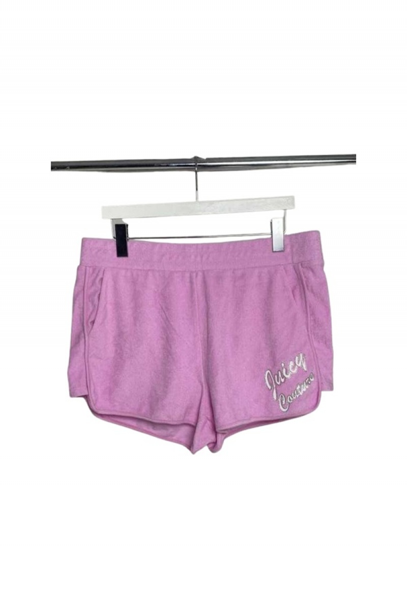 Juicy Couture Terry Logo Retro Shorts—rejuiced Lilla | JC-SN651810