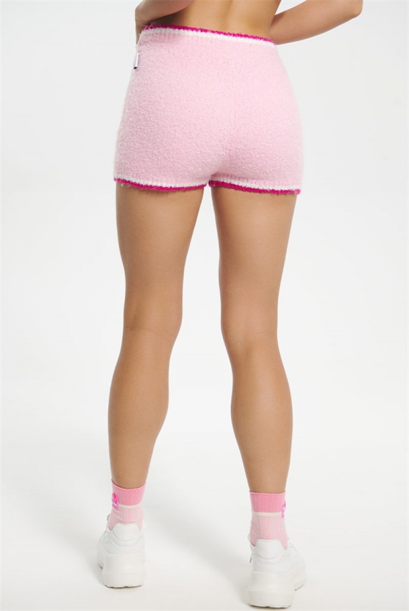 Juicy Couture Tipped Genser Shorts Rosa | JC-SN651815