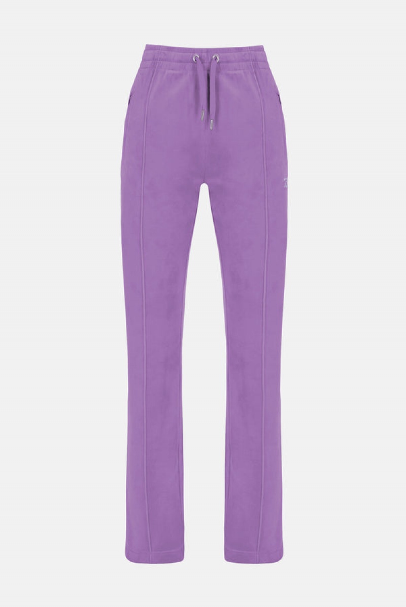 Juicy Couture Velour Diamante Tracksuit Bottom Lilla | JC-SN652082