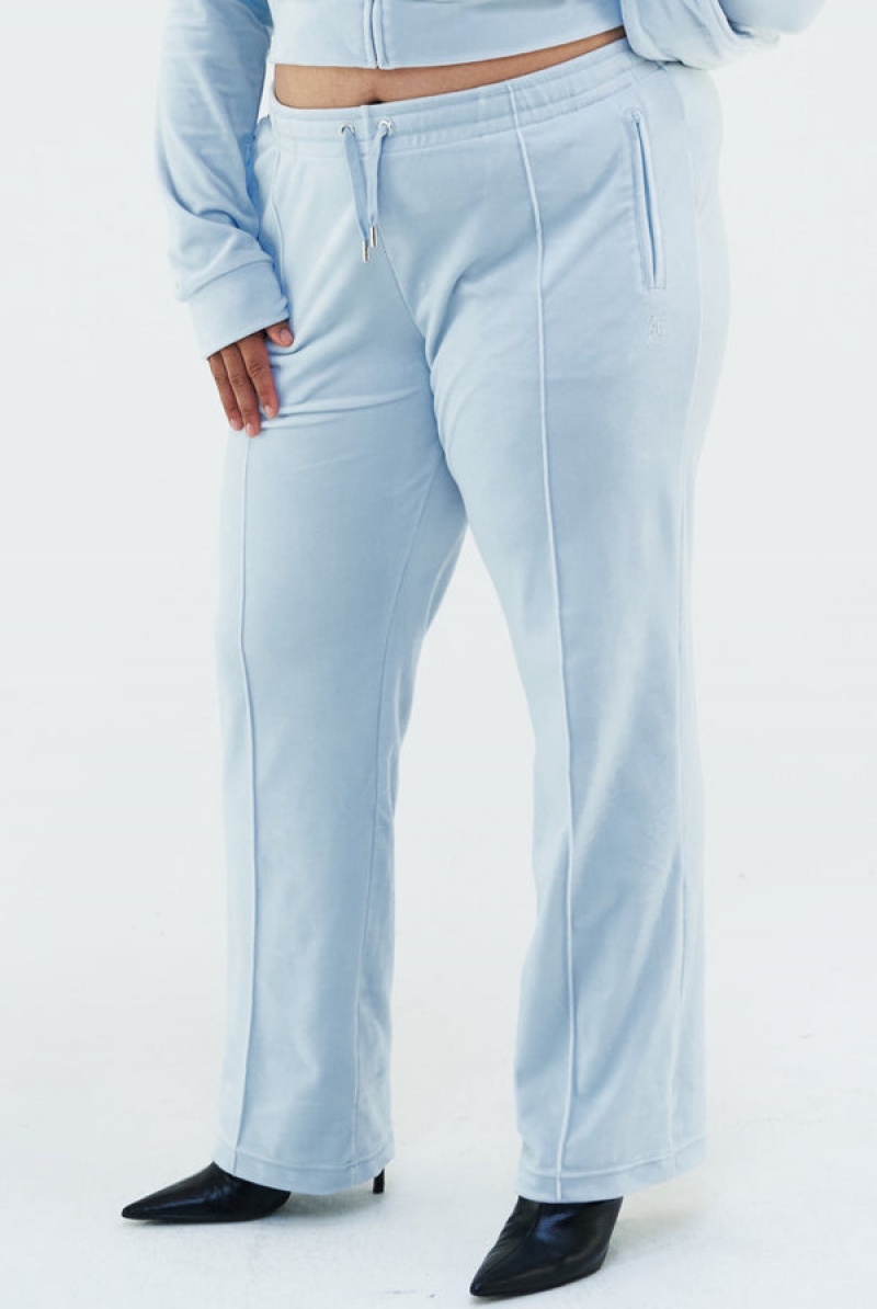 Juicy Couture Velour Diamante Tracksuit Bottom Turkis | JC-SN652140